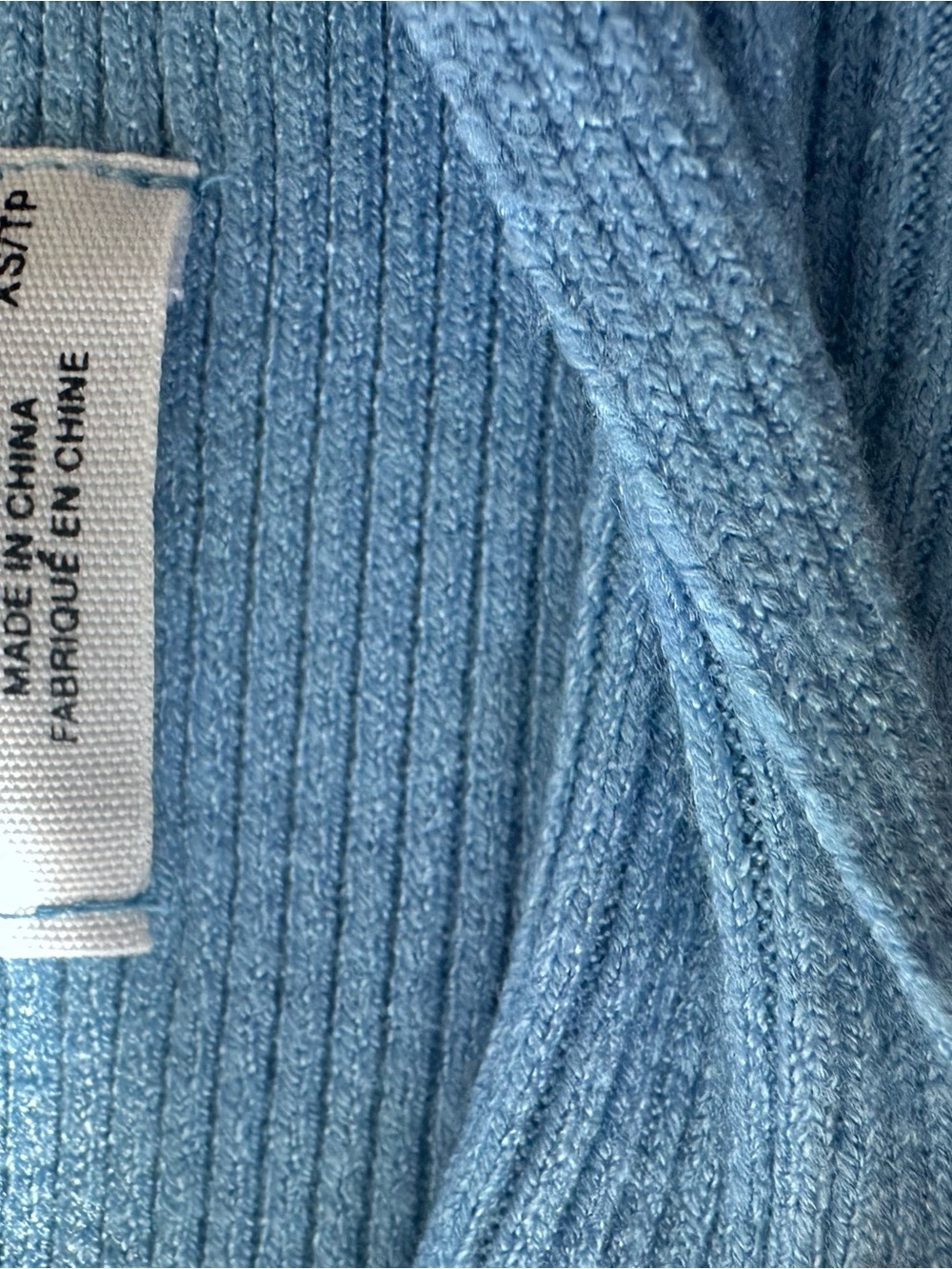 Ardene Light Blue Ribbed Crew Neck Sweater - Picture 4 of 5